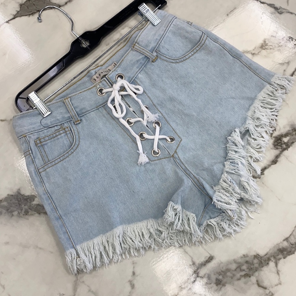 Denim shorts